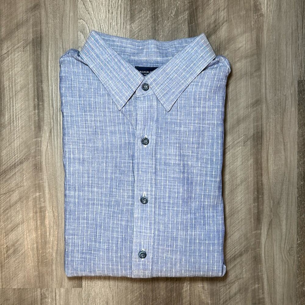 Proper Cloth Half Button Long Sleeve Shirt - 4XL